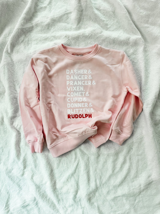 RUDOLPH. sweatshirt (pink)