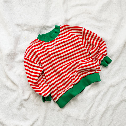 viral stripe christmas sweatshirt