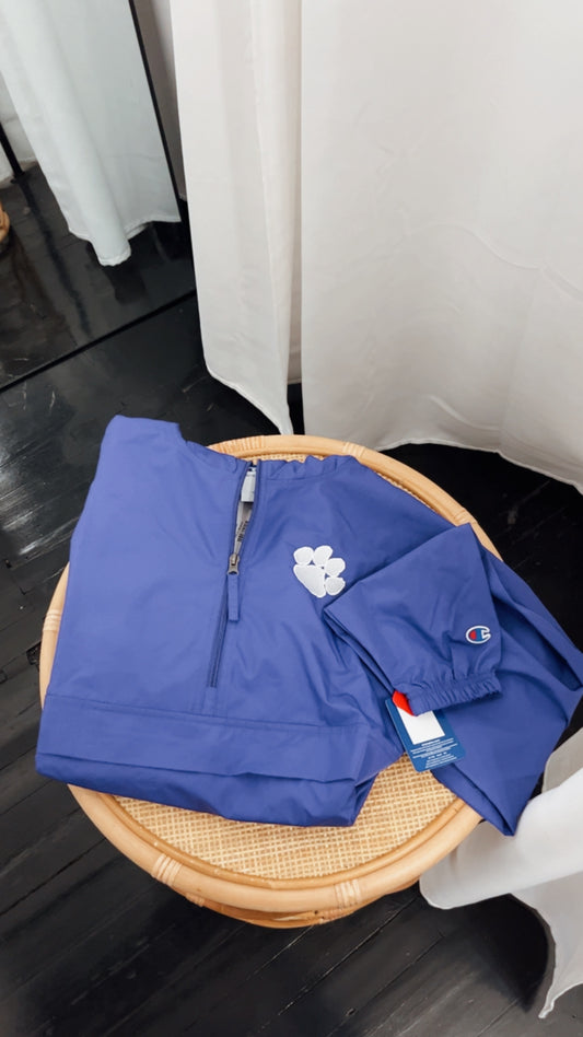 PAW purple quarter zip