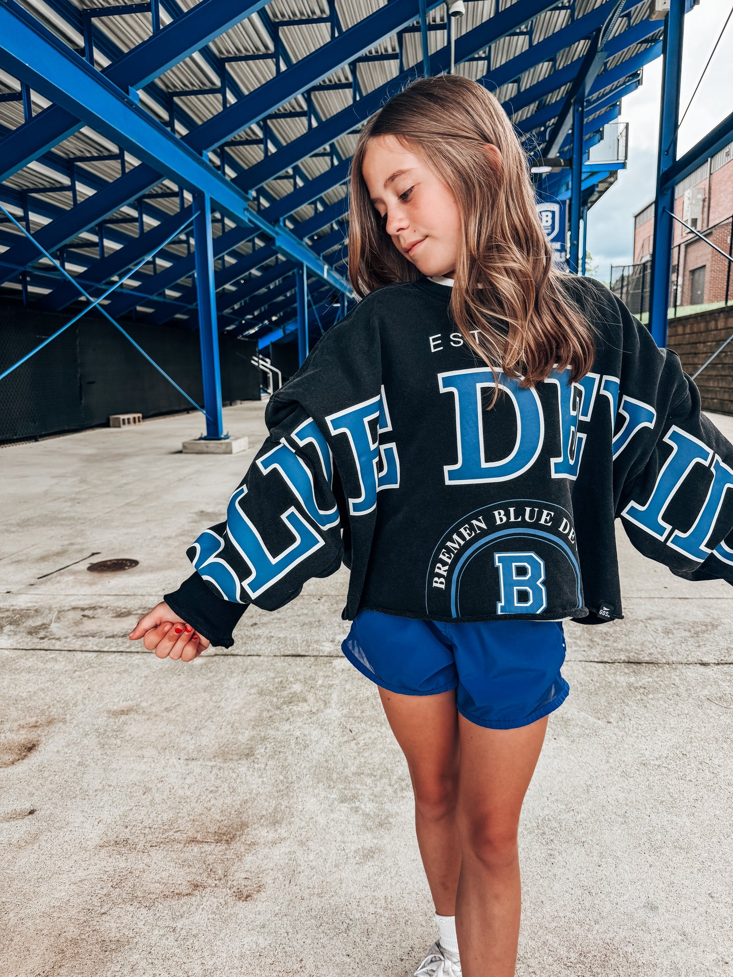 Blue Devils Phipps Split Crop LS