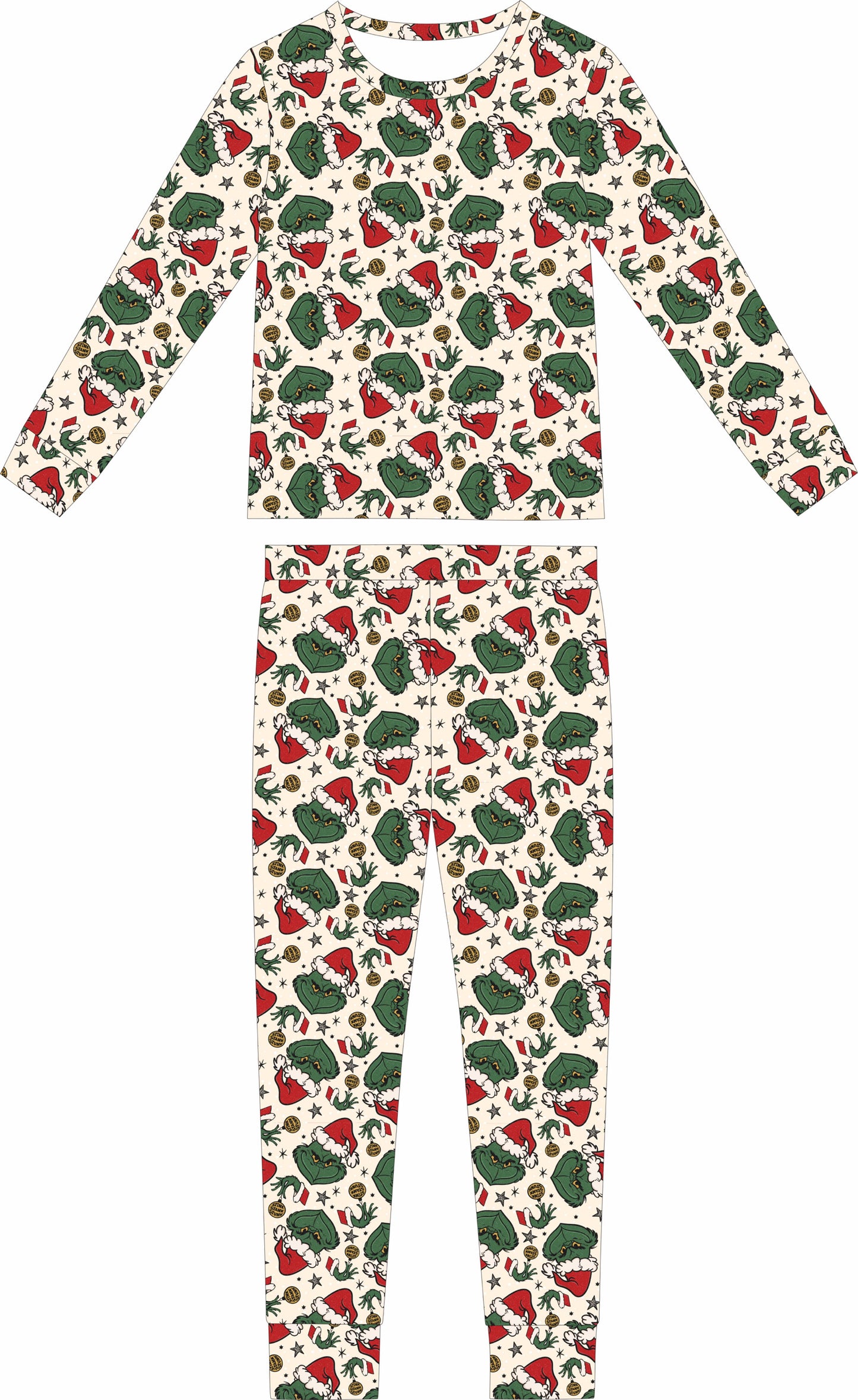 GRINCH cream women pajamas