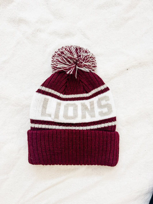 LIONS pom beanie