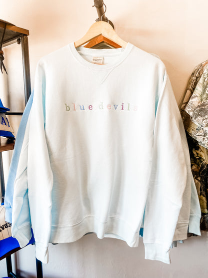 BLUE DEVILS Embroidered Sweatshirt