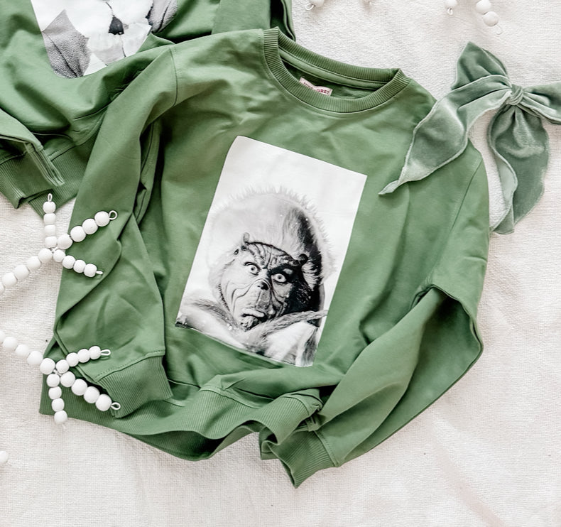 GRINCH photo sweatshirt