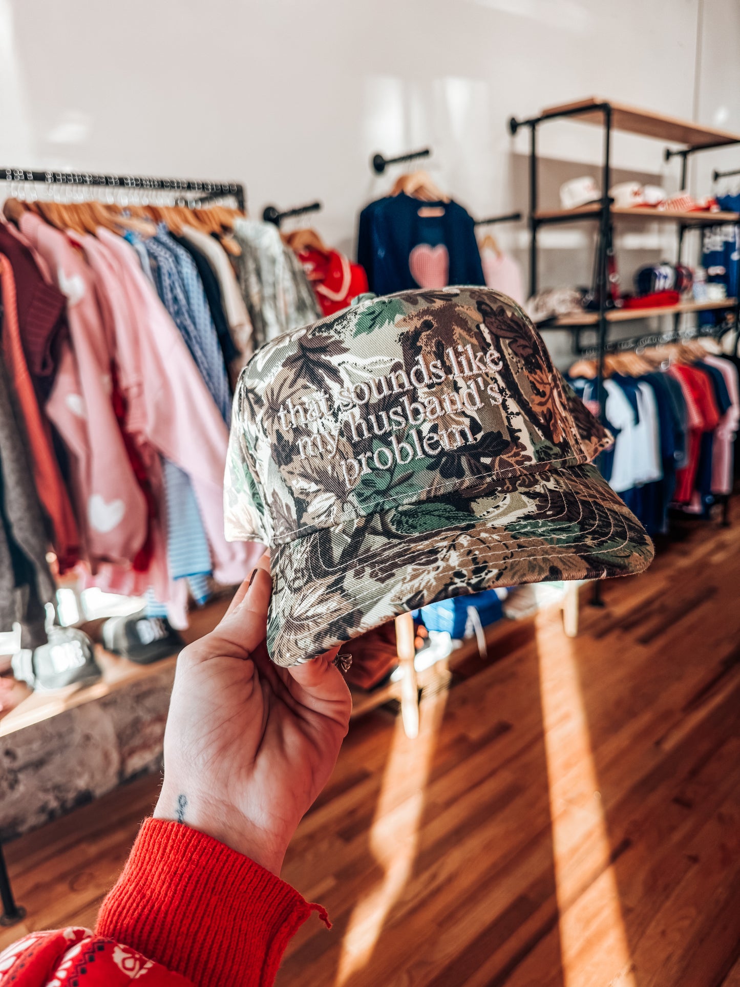 That Sounds Like My Husband's Problem Trucker Hat
