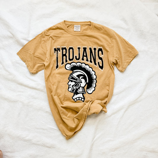 TROJAN gold tee adults