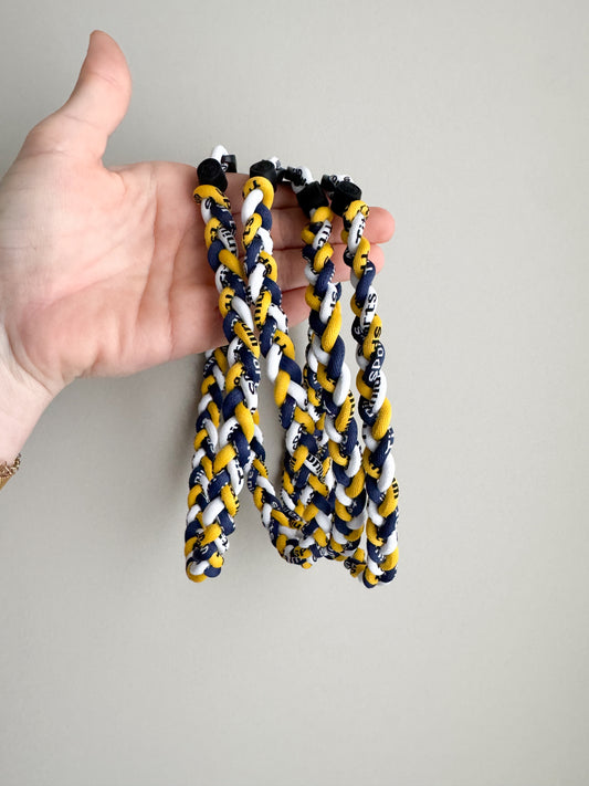 Bananas braided necklace