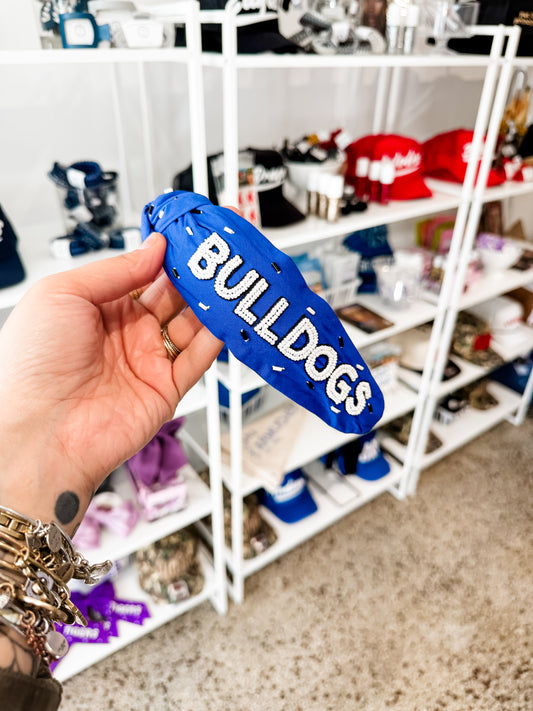 TRION BULLDOGS beaded headband