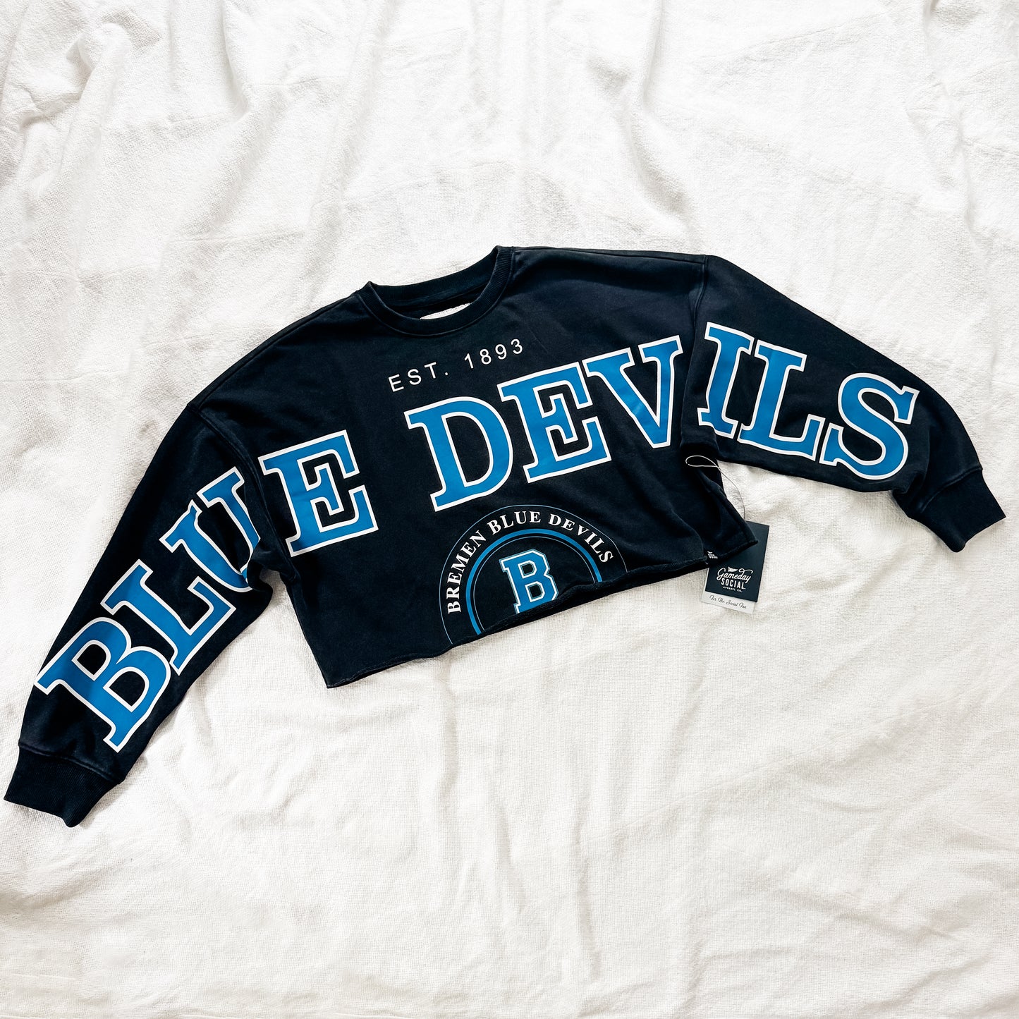 Blue Devils Phipps Split Crop LS