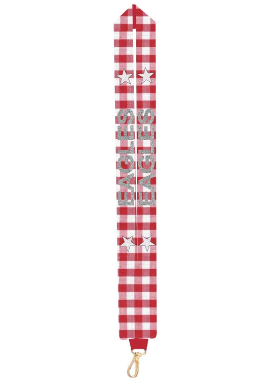 EAGLES gingham lanyard