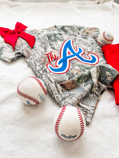 Atlanta baseball Camo tee