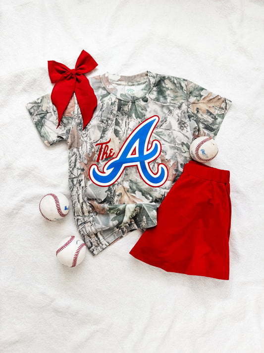 Atlanta baseball Camo tee (preorder)