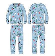 Load image into Gallery viewer, LIGHTS (blue) pajamas two piece