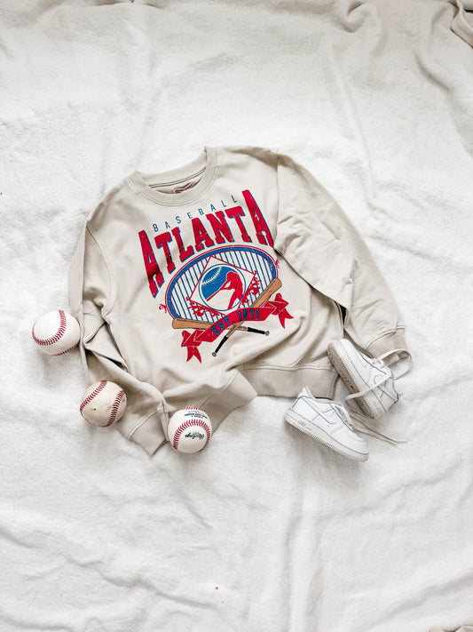 retro ATLANTA baseball sweatshirt