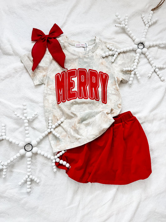 MERRY light camo tee