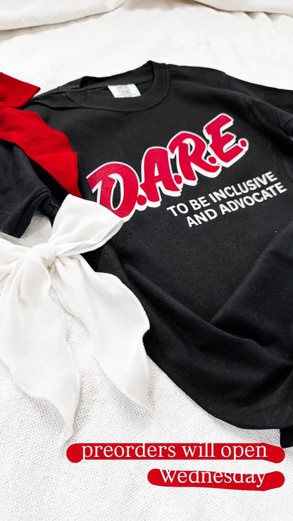 DARE autism awareness tee PREORDER