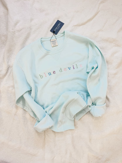 BLUE DEVILS Embroidered Sweatshirt