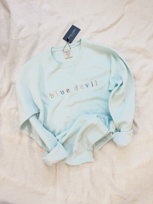 BLUE DEVILS Embroidered Sweatshirt