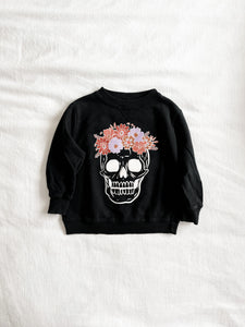 floral skull sweatshirt
