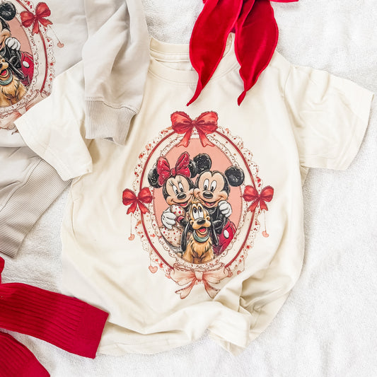 mouse family love tee