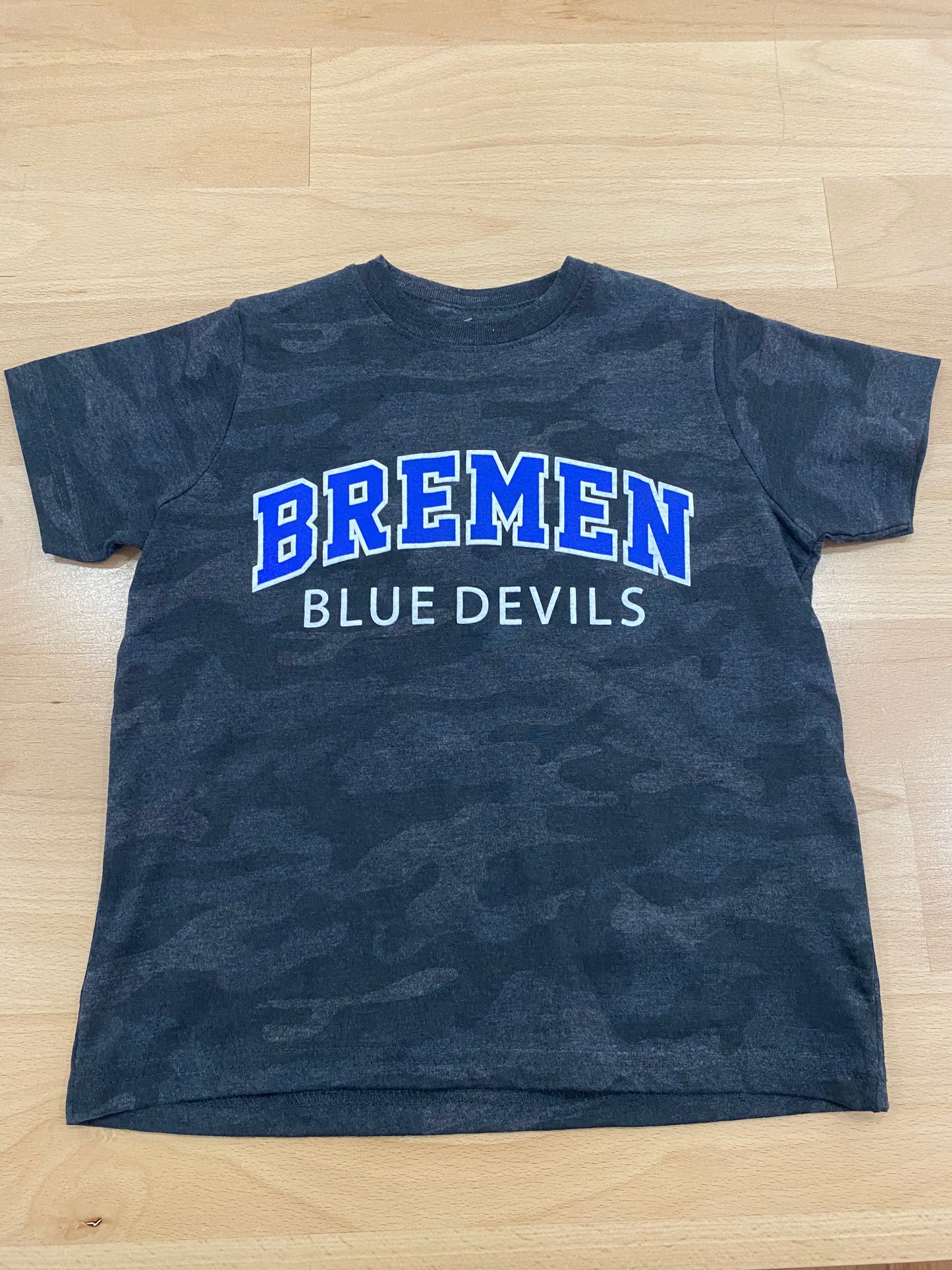 BLUE DEVILS black camo kid tee