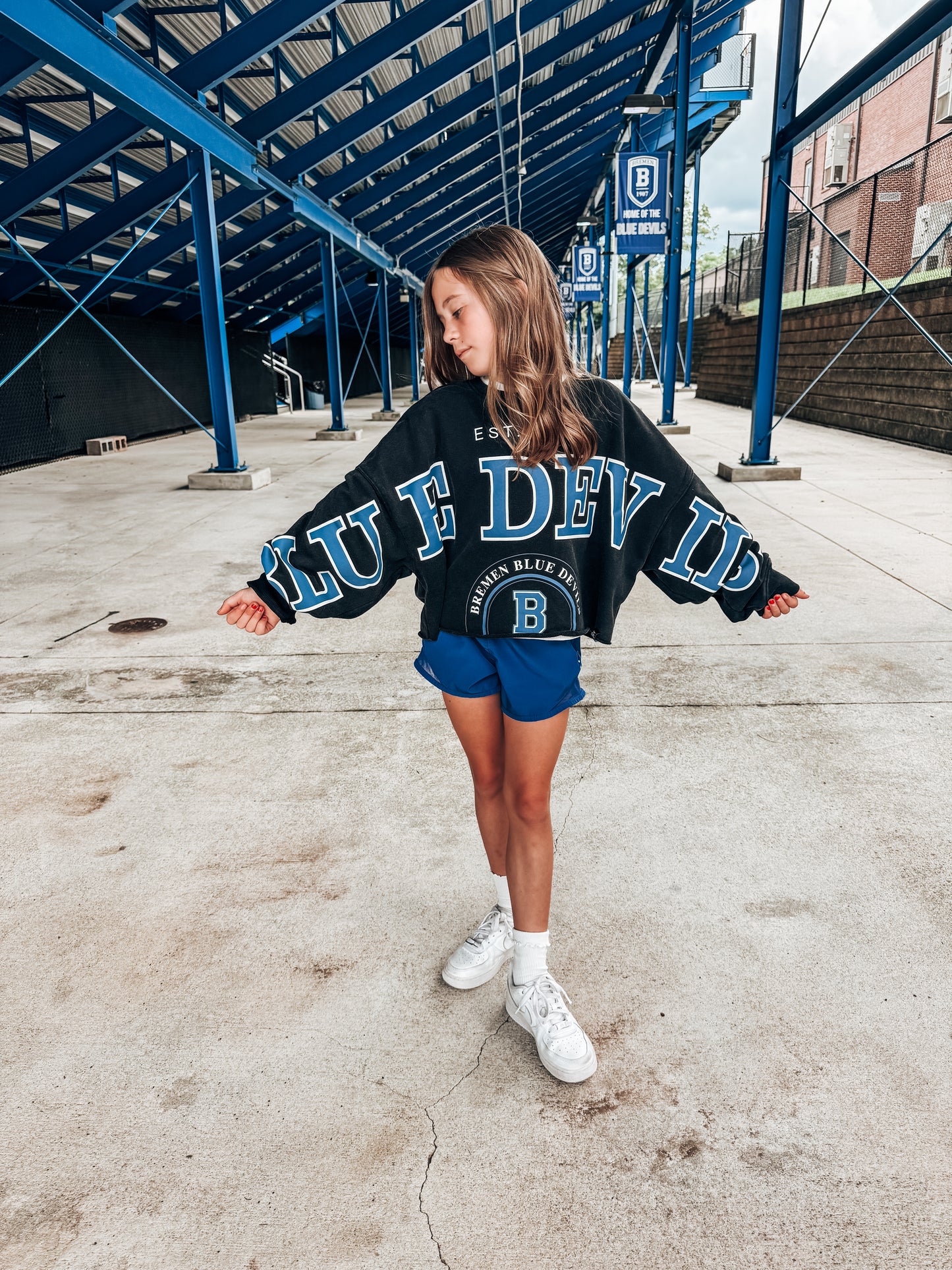 Blue Devils Phipps Split Crop LS