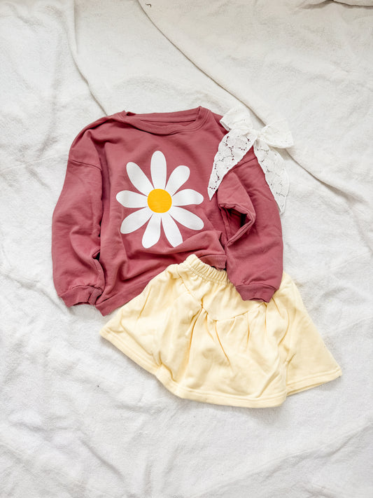 DAISY mauve sweatshirt