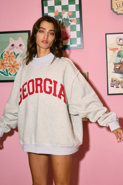 GEORGIA reversible mock neck sweater