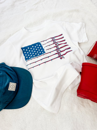 USA fishing tee