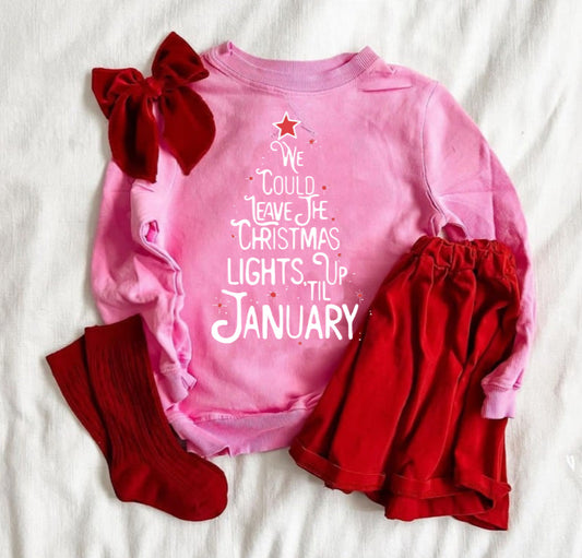 CHRISTMAS LIGHTS sweatshirt