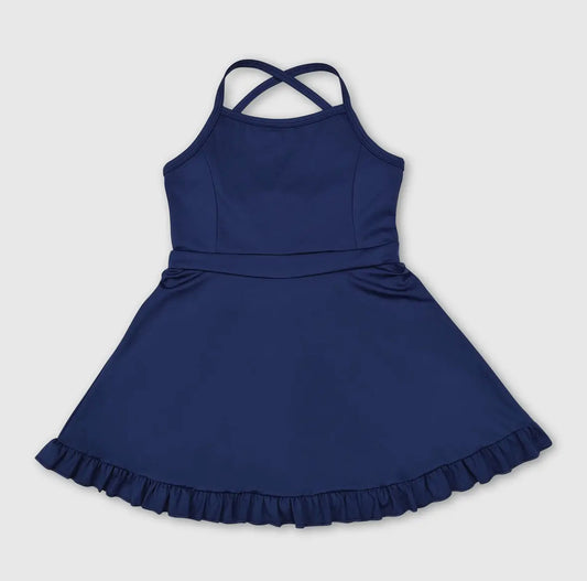 girls athletic dresses (navy)