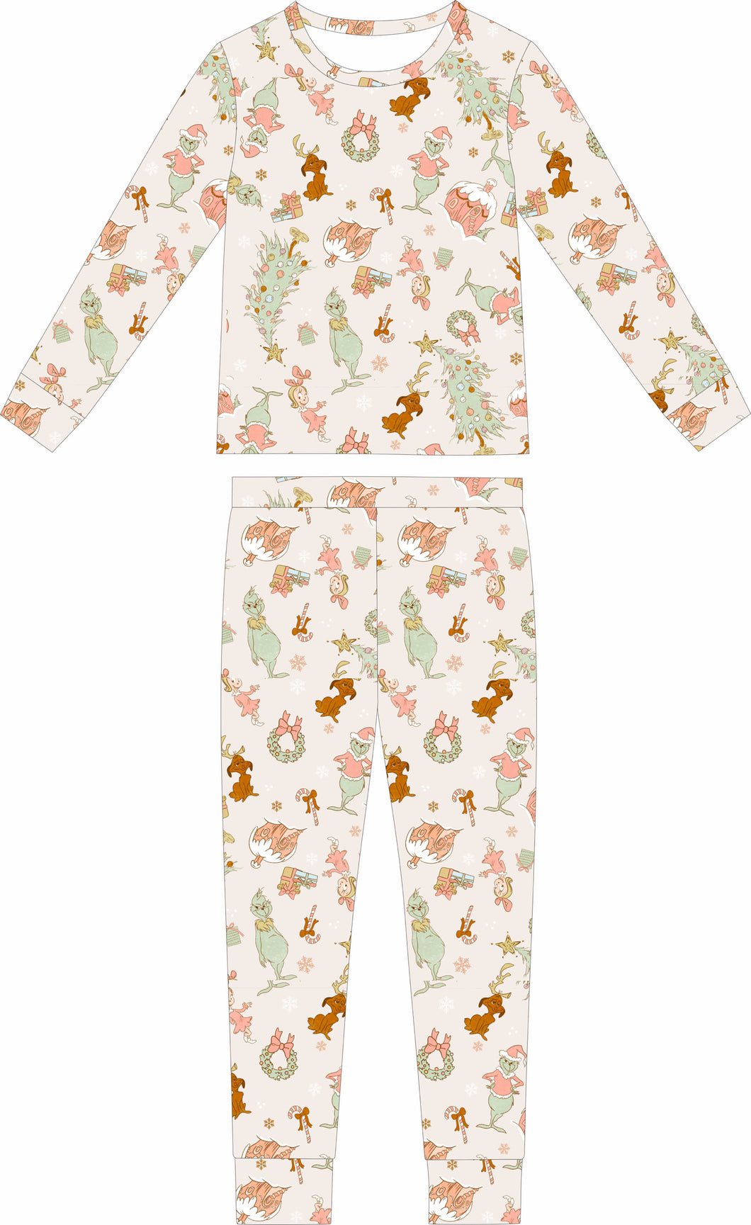 GRINCH pink women pajamas – Juneandgrey