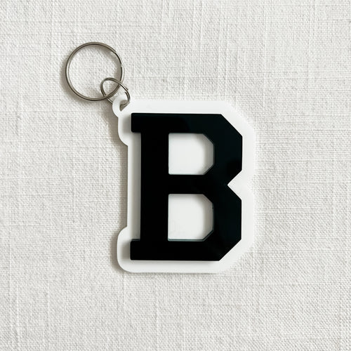 B keychain (black)