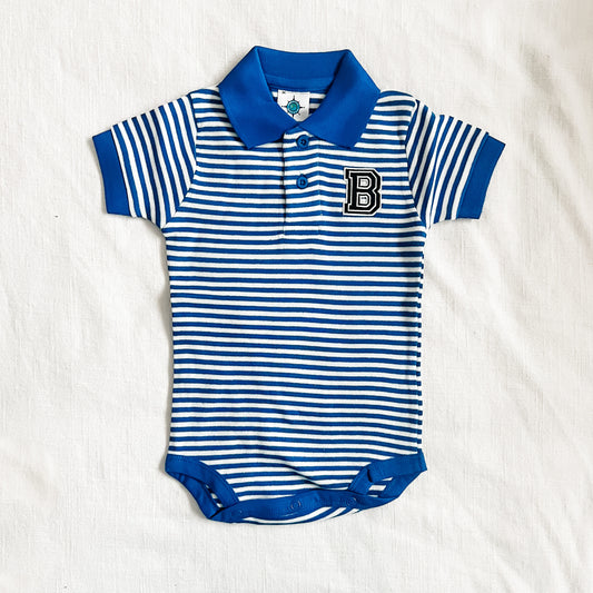 B polo onesie