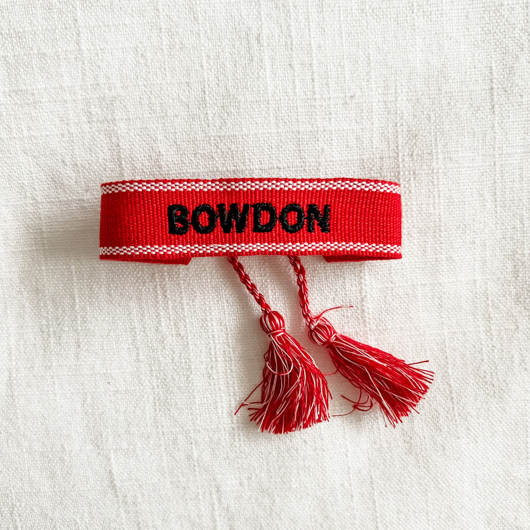 BOWDON School Spirit Embroidered Bracelet
