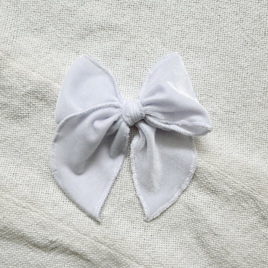 white velvet BOW