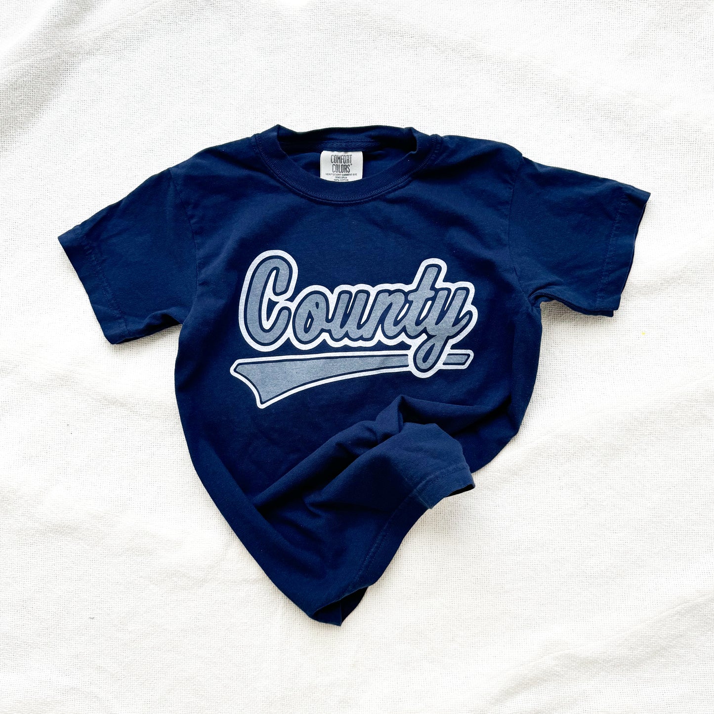 county cursive tee