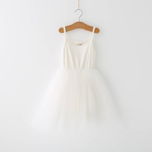 white tulle dress