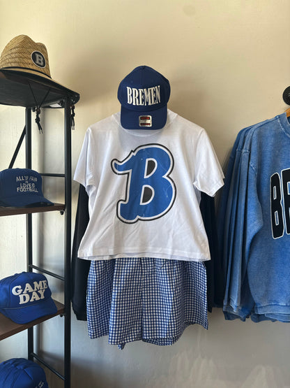 cropped B tee