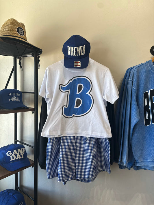 cropped B tee