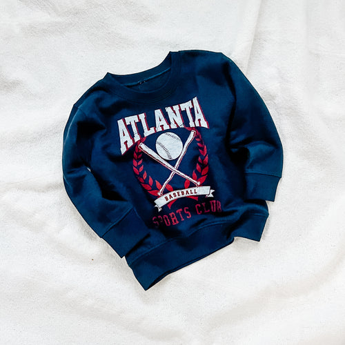 ATLANTA baseball kid sweatshirt