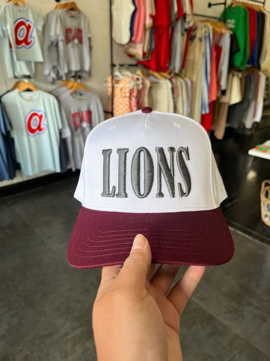 Burgundy Lions Hat