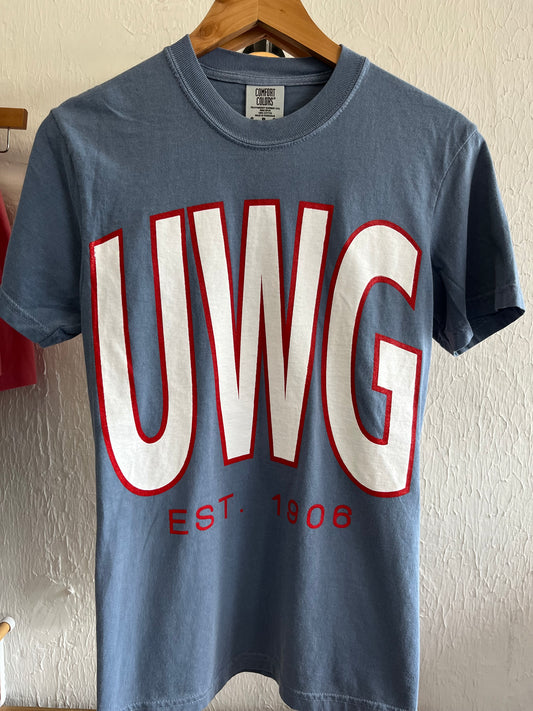 UWG tee (dusty blue)