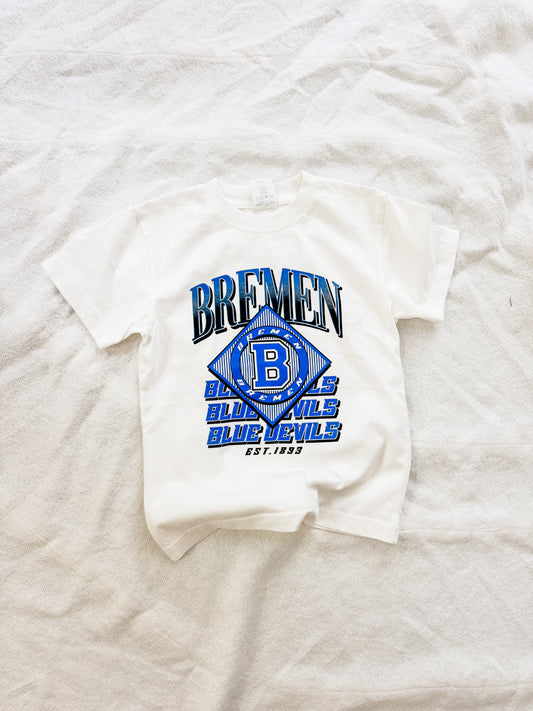 Bremen White Retro Tee