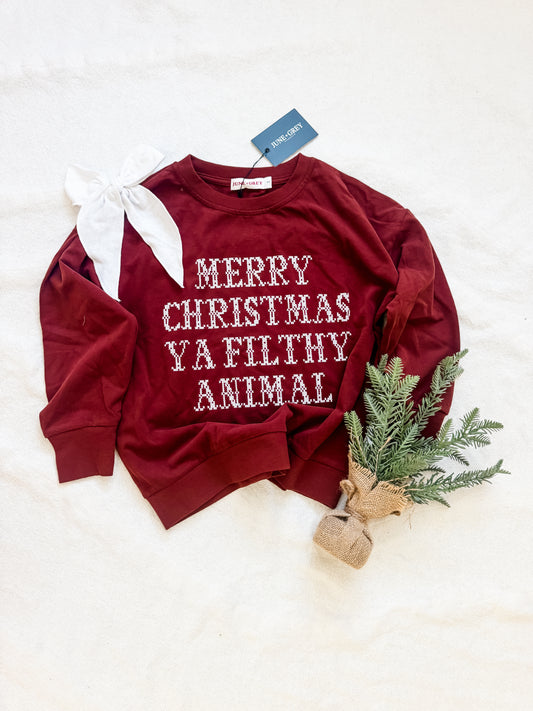 FILTHY ANIMAL Christmas Sweatshirt