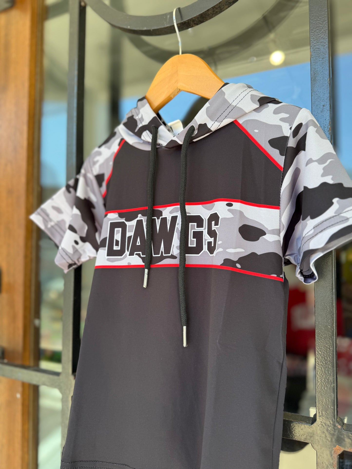 DAWGS ATHLETIC PULLOVER BLACK WITH CAMO