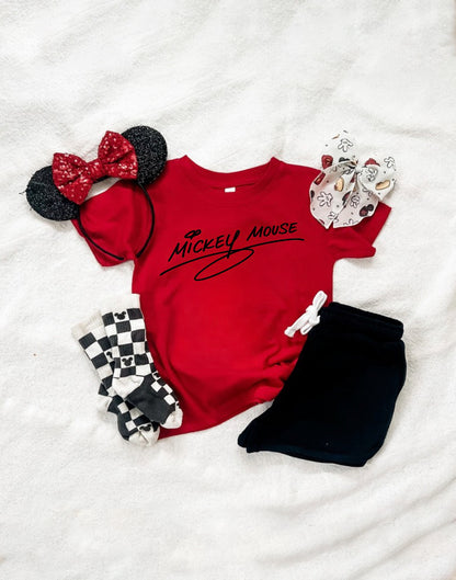mouse signature tee