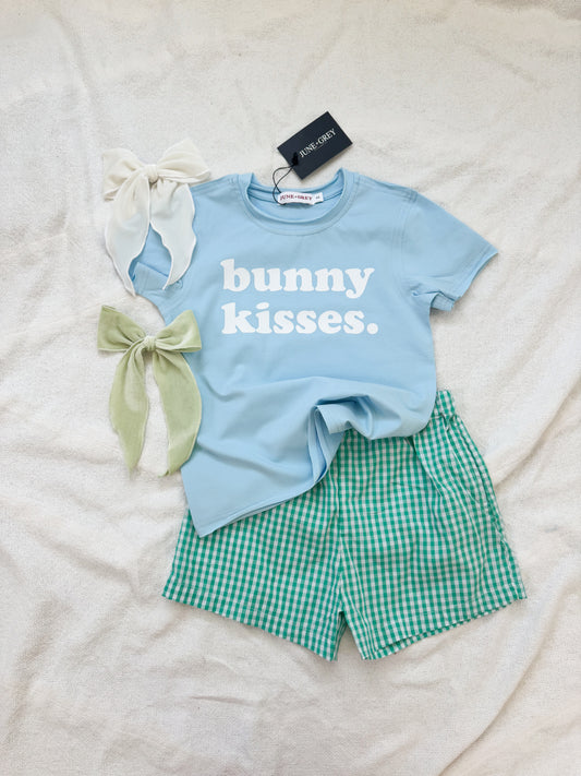 bunny kisses sky blue