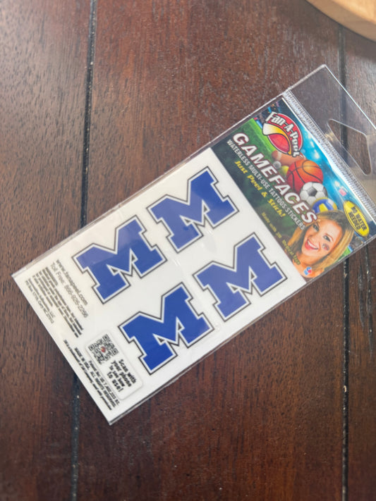 MODEL BLUE DEVILS Face Stickers