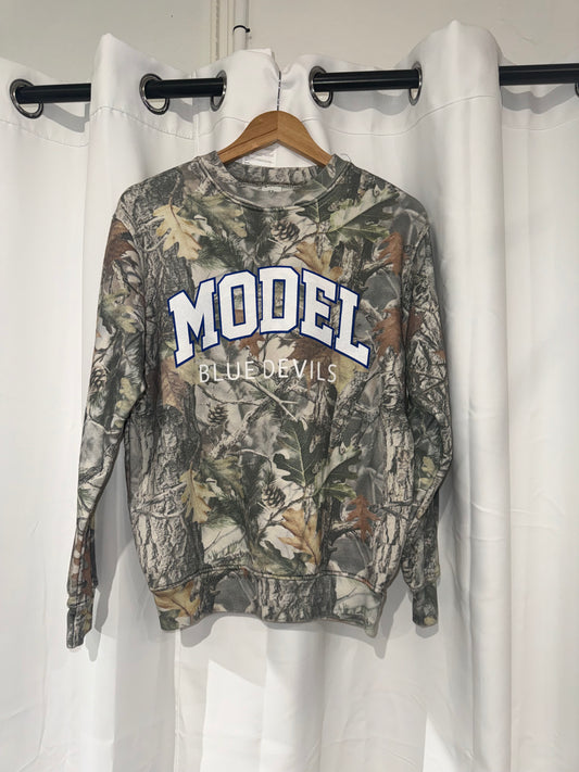 MODEL BLUE DEVILS Camo Sweatshirt